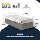 Ver imagem 5 de Cama Box Baú com Colchão Ortopédico de Espuma D33 a Vácuo Sonno Full - Lucas Home - Solteiro