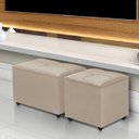 Ver imagem 3 de Baú Banqueta Organizador Porta Brinquedo Assento Decorativo