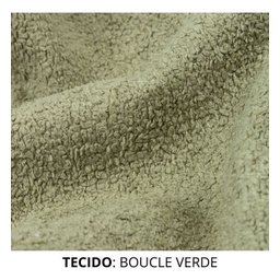 Poltrona Amamentação Verde Boucle Balanço Quarto Bebê Nina - 5