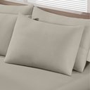 Ver imagem 2 de Lençol com Elastico Queen Avulso Malha Penteada 100% Algodão Buettner Basic Trigo