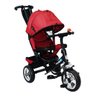 TRICICLO FERRO INFANTIL PEDAL CARRINHO PASSEIO BEBE CAPOTA VERMELHO MC4833VM - 1