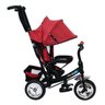 TRICICLO FERRO INFANTIL PEDAL CARRINHO PASSEIO BEBE CAPOTA VERMELHO MC4833VM - 5