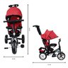 TRICICLO FERRO INFANTIL PEDAL CARRINHO PASSEIO BEBE CAPOTA VERMELHO MC4833VM - 3