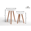 Ver imagem 2 de Mesa De Sala Pé Palito Redonda Lateral Ao Sofá Branca