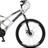 Bicicleta Snow Aro 26 Dupla Suspensão Freios A Disco 21 Marchas - Branco - 4