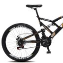 Ver imagem 2 de Bicicleta Snow Aro 26 Dupla Suspensão Freios a Disco 21 Marchas - Preto