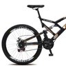 Bicicleta Snow Aro 26 Dupla Suspensão Freios a Disco 21 Marchas - Preto - 2