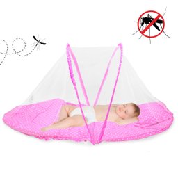 Mini Berço Bebê Portátil com Mosquiteiro:azul - 4