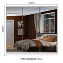 Ver imagem 2 de Guarda Roupa Casal 3 Portas Zurique com Espelho Madesa