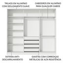 Ver imagem 4 de Guarda Roupa Casal 3 Portas Zurique com Espelho Madesa