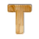 Ver imagem 1 de Petisqueira Letra T Tabua com Rebaixo Madeira Pinus Cesta Presente Decoração Mesa Posta - Woodspot