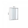 Porta de Correr Alumínio Branco com Vidro 3 Folhas Alumifort Sasazaki 216,5 x 200,5cm - 4