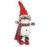 Boneco de Neve Corpo Metal Mola Balanço Com Gorro e Cachecol 36cm - Magizi - 1