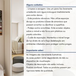 Guarda Roupa Solteiro Premium Lila 138cm com Espelho 2 Portas 2 Gavetas Espresso Móveis     - 12