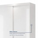 Ver imagem 6 de Guarda Roupa Solteiro Premium Kiara 138cm 2 Portas 2 Gavetas Yescasa Branco