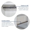 Ver imagem 7 de Guarda Roupa Solteiro Premium Kiara 138cm 2 Portas 2 Gavetas Yescasa Branco