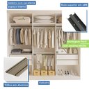 Ver imagem 6 de Guarda Roupa Casal Premium Itália 205,9cm 3 Portas 4 Gavetas Yescasa