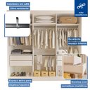 Ver imagem 5 de Guarda Roupa Casal Premium Itália 205,9cm 3 Portas 4 Gavetas Yescasa