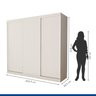 Guarda Roupa Casal Premium Itália 205,9cm 3 Portas 4 Gavetas Espresso Móveis - 7