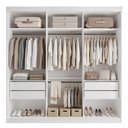 Ver imagem 5 de Guarda Roupa Casal Premium Itália 205,9cm 3 Portas 4 Gavetas Yescasa Branco
