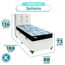 Ver imagem 3 de Kit Cabeceira + Cama Box Bau + Colchão Solteiro Molas Ensacadas Life Gold Paropas