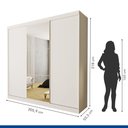 Ver imagem 7 de Guarda Roupa Casal Premium Evidence 205,9cm com Espelho 3 Portas 4 Gavetas Yescasa Branco