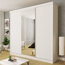 Ver imagem 1 de Guarda Roupa Casal Premium Evidence 205,9cm com Espelho 3 Portas 4 Gavetas Yescasa Branco