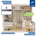 Ver imagem 5 de Guarda Roupa Casal Premium Evidence 205,9cm com Espelho 3 Portas 4 Gavetas Yescasa Branco