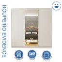 Ver imagem 3 de Guarda Roupa Casal Premium Evidence 205,9cm com Espelho 3 Portas 4 Gavetas Espresso Móveis