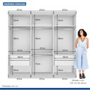 Ver mais imagens de Guarda Roupa Casal Premium Evidence 205,9cm com Espelho 3 Portas 4 Gavetas Espresso Móveis