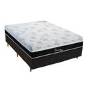 Ver imagem 1 de Cama Box Casal: Colchão Molas Polar Superlastic Diamond + Base CRC Rústico Black(138x188)