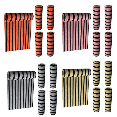 Papel de Parede Decorativo Adesivo Ripado 4 Rolos 45cm X 5m - Rio Home Bege