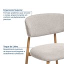 Ver mais imagens de Conjunto Jantar 1 Mesa Oval Tali 210cm e 8 Cadeiras Ema CabeCasa MadeiraOriginals Marrom/Prata