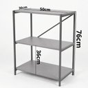 Ver imagem 3 de Kit Mesa Star 110 + Estante 3 Prateleiras