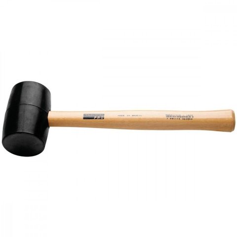 Martelo Borracha Preta Modelo Americano 450 G Tramontina Pro