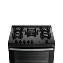 Ver imagem 3 de Fogão Dako Supreme Glass 5 Bocas a Gás Acendimento Automático Preto - Bivolt