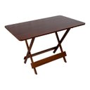 Ver imagem 1 de Mesa 120x70 Dobrável Madeira Maciça 6 Lugares Bar