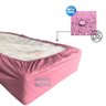 Capa Protetora Impermeável Hospitalar P/ Colchão Lençol Elástico Solteiro 88x188x20cm - Rosa Beb - 3