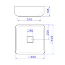 Ver imagem 5 de Cuba De Apoio Deca Slim 40X40 L.11040.85 Quadrada Soft Antracite