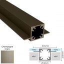 Ver imagem 1 de Perfil Alumínio Modular Link RM-311 Barra 03 metros Champagne Claro Rometal 01 Barra