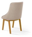 Ver imagem 3 de Kit 2 Cadeiras Verona Linho Bege para Sala de Jantar e Cozinha Elegante