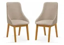 Ver imagem 1 de Kit 2 Cadeiras Verona Linho Bege para Sala de Jantar e Cozinha Elegante