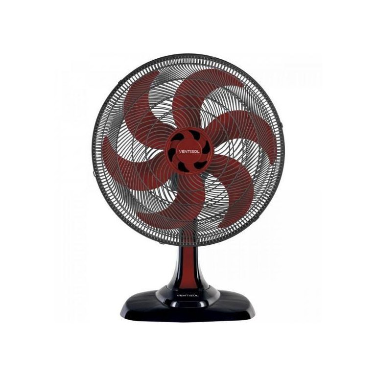 Ventilador de Mesa 50cm 127V Turbo6 Vermelho Ventisol