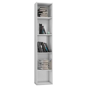 Estante para Livros Janaina Branco Brilho - Ajl