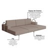 Sofá Cama à Vácuo 3 Lugares Linha Modular Flip Magic - 13