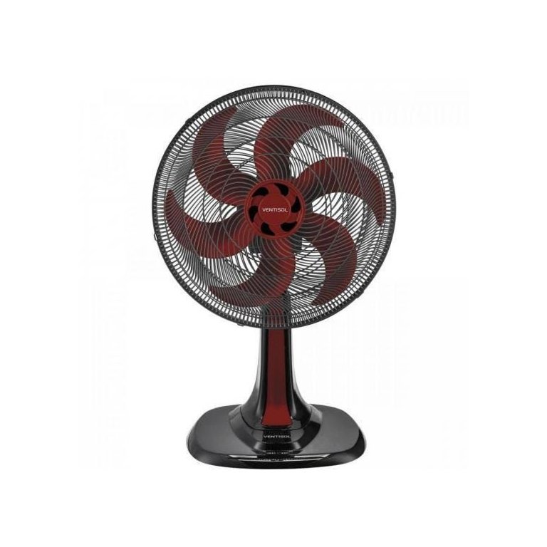 Ventilador de Mesa 30cm 127v Turbo6 Vermelho Ventisol
