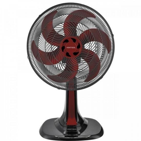 Ventilador de Mesa 30cm 127v Turbo6 Vermelho Ventisol