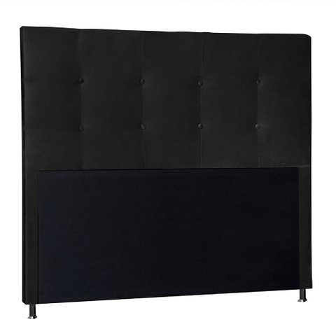 Cabeceira King 1,95m Berlim Suede Preto - Pallazio