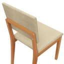 Ver imagem 7 de Conjunto Sala de Jantar Dora em Madeira Maciça 6 Cadeiras Boucle Bege