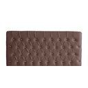 Ver imagem 2 de Kit Estrela Cabeceira de Cama Painel e Calçadeira Baú Botão Cristal Queen 160 Cm Suede Rosê Eli Móve